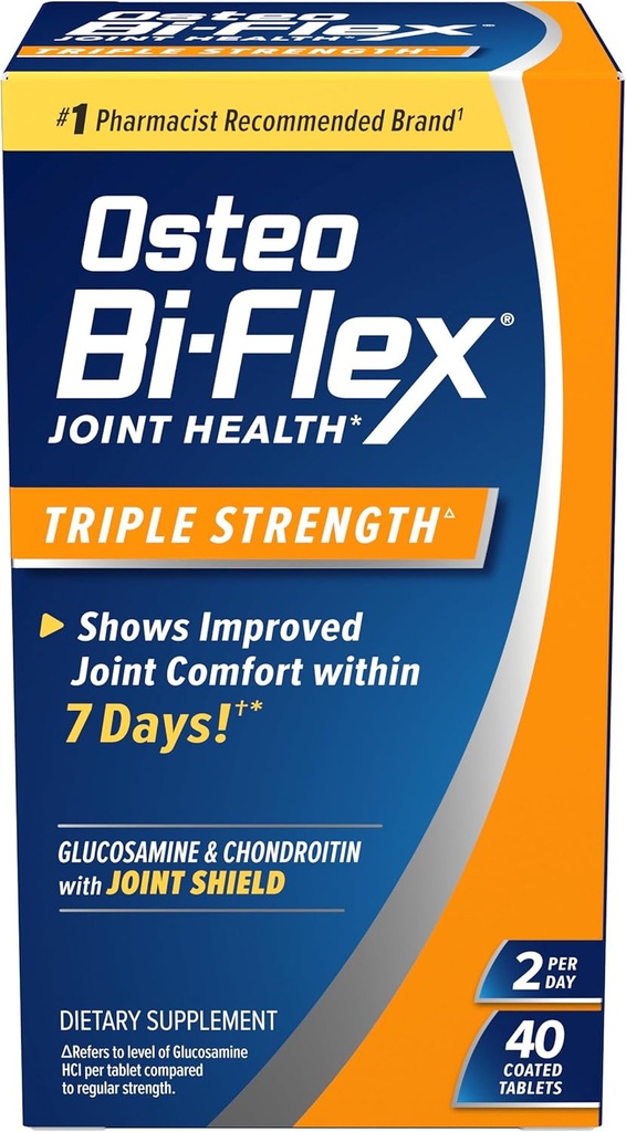 Osteo Bi-Flex Triple Strength(5), 비타민 C 합동 건강 보충교재, 입히는 정제, 40 조사를 가진 Glucosamine Chondroitin