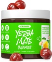 Yerba Mate Gummies - Yuzu & Ginger Flavor für Energie, Fokus, Immunität & Cardio Gesundheit | Vegan, Non-GMO, Gluten-Free - 50 Natürliche Beilagengummis