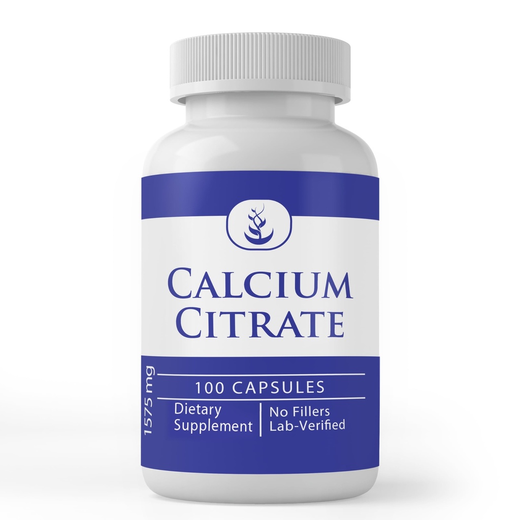 Pure Original Ingredients Calcium Citrate (100 Capsules), Always Pure, No Additives Or Fillers, Lab Verified