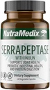 Nutramedix Serrapeptase Supplement - Proteolytic Enzymes for Digestion + Inulin - Made to Support Digestive Health Support - Gluten, Soy and Dairy-Free (60 Kapsule)