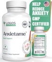 Anxietame - 60 Count, L-Theanine Reaksiya və stress, Natural Mood Support və Sleep Aid Supplement