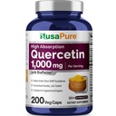 NusaPure Quercetin - Suitable for Vegetarian/Vegan, Non - GMO - 1000 mg - 200 Capsules