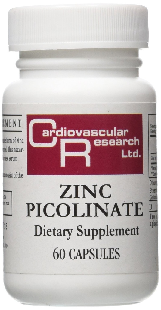Cardiovascular Research Zinc Picolinate Capsules, 60 Count