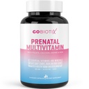GOBIOTIX Prenatal Vitamins for Women - Multivitamins with Iron, Calcium, Vitamin D2, C, Zinc & Folic Acid for Pregnancy - Pre and Postpartum Essentials - Non-GMO - 90 Capsules