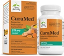 Terry Naturalmente CuraMed 375mg - Suplemento antioxidante para apoio à saúde do cérebro e imune - Suplemento dietético com curcumina e óleo essencial de açafrão - Suporte de fígado de ervas - 120 Softgels