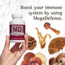 Waiora MegaDefense Mushroom Capsules for Daily Wellness, 6 Mushroom Pro safe: Reishi, Thổ Nhĩ Kỳ đuôi, Cordycops, Maitake, Agaricus & Shiitake, Non-GO (2 Bot / 60 Vegie Cap Al service)