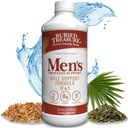 Buried Treasure: Prosta degli uomini Completo - Natural Herbal Formula Supplement w/ Saw Palmetto, Pygeum Bark, & Stine Nettles to Support Healthy Urinary & Prostate Function - 16 oz
