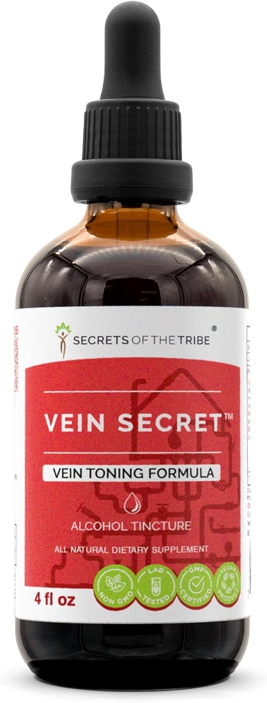 Vein Gizli Alkol Özü, Yüksək-Potency Herbal Drops, Tincture Butcher Broom, At Chestnut, Prickly Ash, Gülmary, Stone Root. Vein Tonlama Formula 4 oz