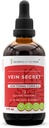 Vein Secret Alcohol Extract, High-Potency Kräuter Tropfen, Tinktur aus Metzgers Broom, Horse Chestnut, Prickly Ash, Rosemary, Stone Root. Vein Toning Formel 4 oz