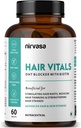 Vitais de cabelo Bloqueador DHT com comprimidos de biotina com Beta-Sitosterol e Stinging Nettle Root Extract .