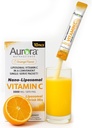 Aurora Nutrascience Nano-Pack Liposomale Vitamine C Poeder Drink Mix, Immuun Ondersteuning, Hoge sterkte 3000 mg Per Serving 10 Single Serve Packets, Oranje
