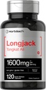Horbäach Longjack Tongkat Ali for Men and Women | 120 Capsules | Extract Supplement | Maximum Strength Pills | Eurycoma Longifolia | Non-GMO and Gluten Free