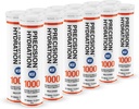 Precision Hydration Electrolyte Tablets - Multi Strength Effervescent Hydration Tablets - Combats Cramp - Alacsony kalóriatartalmú, Gluten Free, Vegan / Vegetarian Friendly (12 tubus, 1000mg / L - Orange Tube)