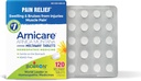 Boiron Arnicare Tablets for Pain Relief from Muscle Pain, Joint Soreness, Swelling from Injury or Bruises - 120 Count