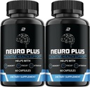 Neuro Plus Creier Supliment, NeuroPlus pentru Formula de memorie, Nero Plus PQQ pentru a reduce efectele negative ale creierului Ceaţă, funcţie cognitivă Neuro+, Nuero Plus Recenzii (2 ambalaj - 120 capsule)