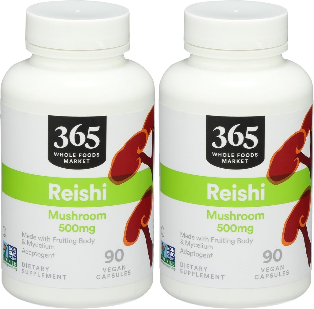 365 by Whole Foods Market, Reishi, 90 Count (Paket 2)