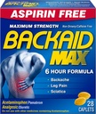 Backaid Max Caplets, 28 Count (Pack of 4)
