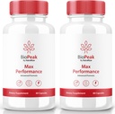 NutraRize (2 Paket) Biopeak Pria Pill, Biopeak Male Kapsul, Semua Suplemen Alam untuk Max Performance and Overall Health, Review Bio Peak (120 Kapsul)