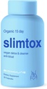 SlimtoxTM Organic 15 Tage Colon Cleanse & Detox für flachen Stomach Weniger Bloat & LBS w/Probiotics - Constipation Relief - Flushes Toxins, Boosts Energy