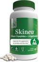 Skineu Collagen Tripeptide + L-Ergothioneine | Advanced Anti-Aging Formula | Morikol® Marine Collagen | Supports Skin Hydration, Elasticity & Joint Health | Non-GMO & Gluten-Free | 60 VegeCapsules