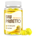 Jovariquethor Saw Palmetto for Women - DHT Blocker Hair Growth Supplement - 500mg Potent Saw Palmetto Gummies for Hair, Skin, Nails, Urinary Wellness - Mango-Pineapple Flavor - 60 Gummies