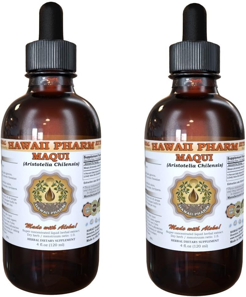 Maqui Liquid Extract, Organic Maqui (Aristotelia chilensis) Настоянка 2x2 oz