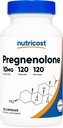 Nutricost Pregnenolona 10mg, 120 Cápsulas - Não-GMO, Glúten Livre, Cápsulas Vegetarianas