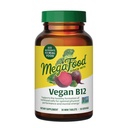 MegaFood Vegan Vitamin B12 with Vitamin B6, B12 and Folic Acid Supplements for Women and Men Supports Cellular Energy Metabolism, Nervous System Health & Cardiovascular Function - 30 Mini Tablets