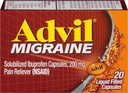 Advil Migraine Cair Filled Capsules - 20 ct, Pack of 5