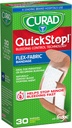 CURAD QuickStop Bleeding Control Гибкие тканевые повязки, Размеры, 30