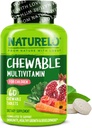 NATURELO Chewable Vitamin for Kids Multivitamin with Whole Food Organic Fruit Blend - 어린이 60 정제