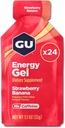 GU Energy Original Sports Nutrition Energy Gel, Aardbei Banaan, 24 Count Box