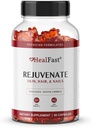 HealFast Rejuvenate Vitamina si Suplimentul Gummy Minerale - Colagen Gumies + Vitamine, Biotin, si Zinc - Anti imbatranire frumusete si supliment de piele clinic-studiat si medic Formulat - 60 Conte