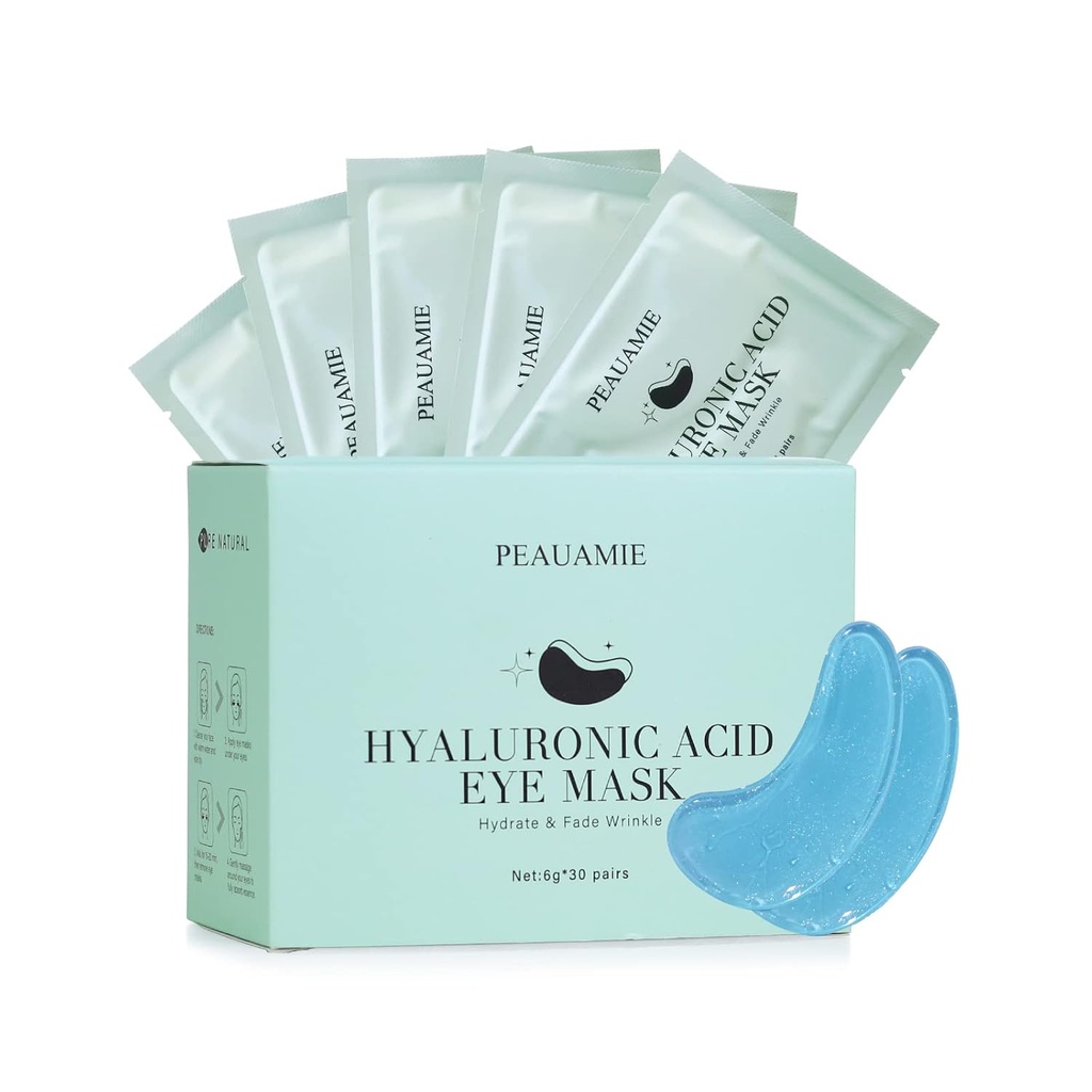 Onder Eye Patchs Hyaluronic Acid Eye Mask for Dark Circles and Puffiness Wrinkle Eye Bags 30 Pairs