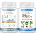SMNutrition 200mg DIM Supplement with Calcium D-Glucarate | Hormone Balancing Bundle with DIM Diindolylmethane Capsules (120 Servings) and Vegan Gluten Free Non-GMO CDG Supplement (90 Servings)