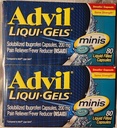 Advil Liqui-Gels Minis, 80 קפסולות לבקבוק (3 בקבוקים)