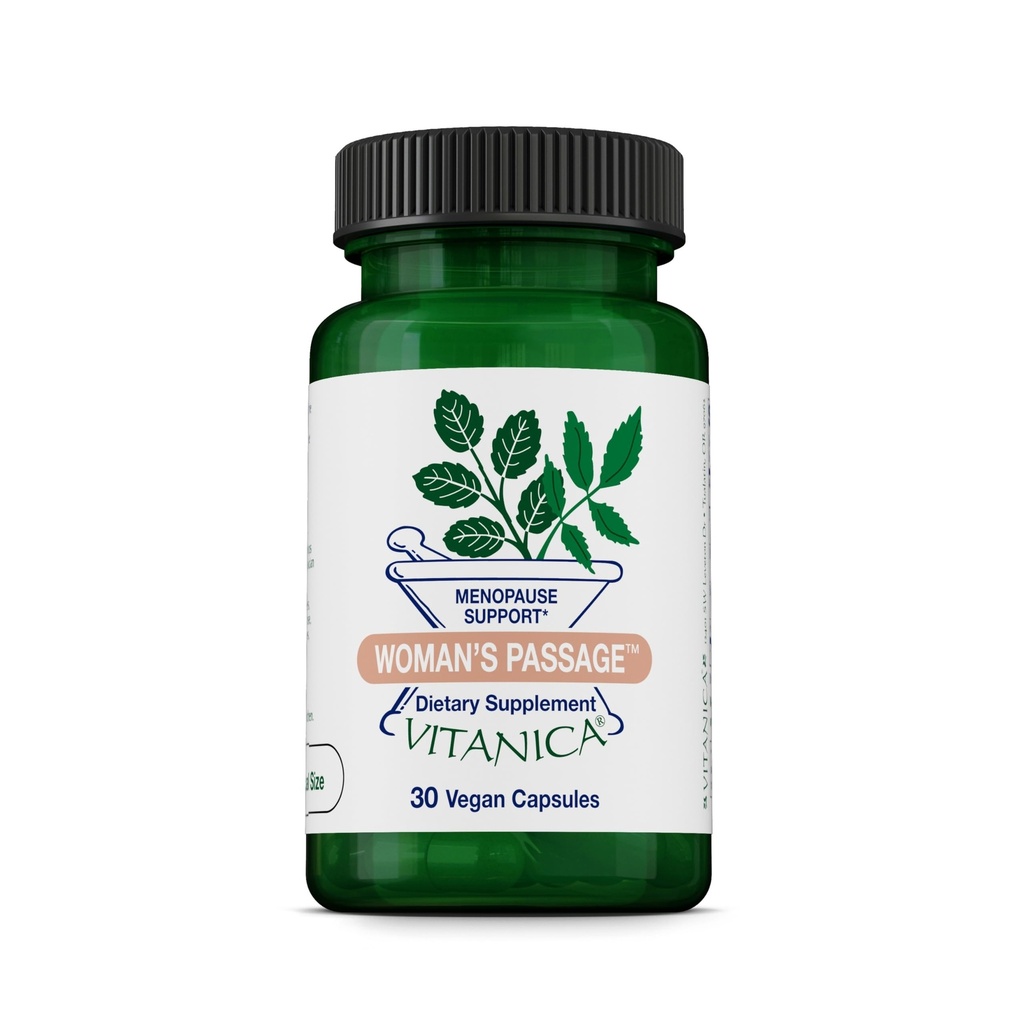 Vitanica Woman's Passage, Menopause Support, Vegan, 30 Capsules