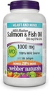 Webber Naturals Wild Salmon & Fish Oil 1000 mg (EPA 180 DHA 120) Bonusstorlek 150 + 30 Softgels