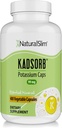 NaturalSlim Natural Potassium Citrate Gluconate 99 mg - Kadsorb Supports Electrolyte Balance " Normal pH - Absorbable Potassium supplements with Essential Minerals - Non GMO 400 Capsules 1 Pack