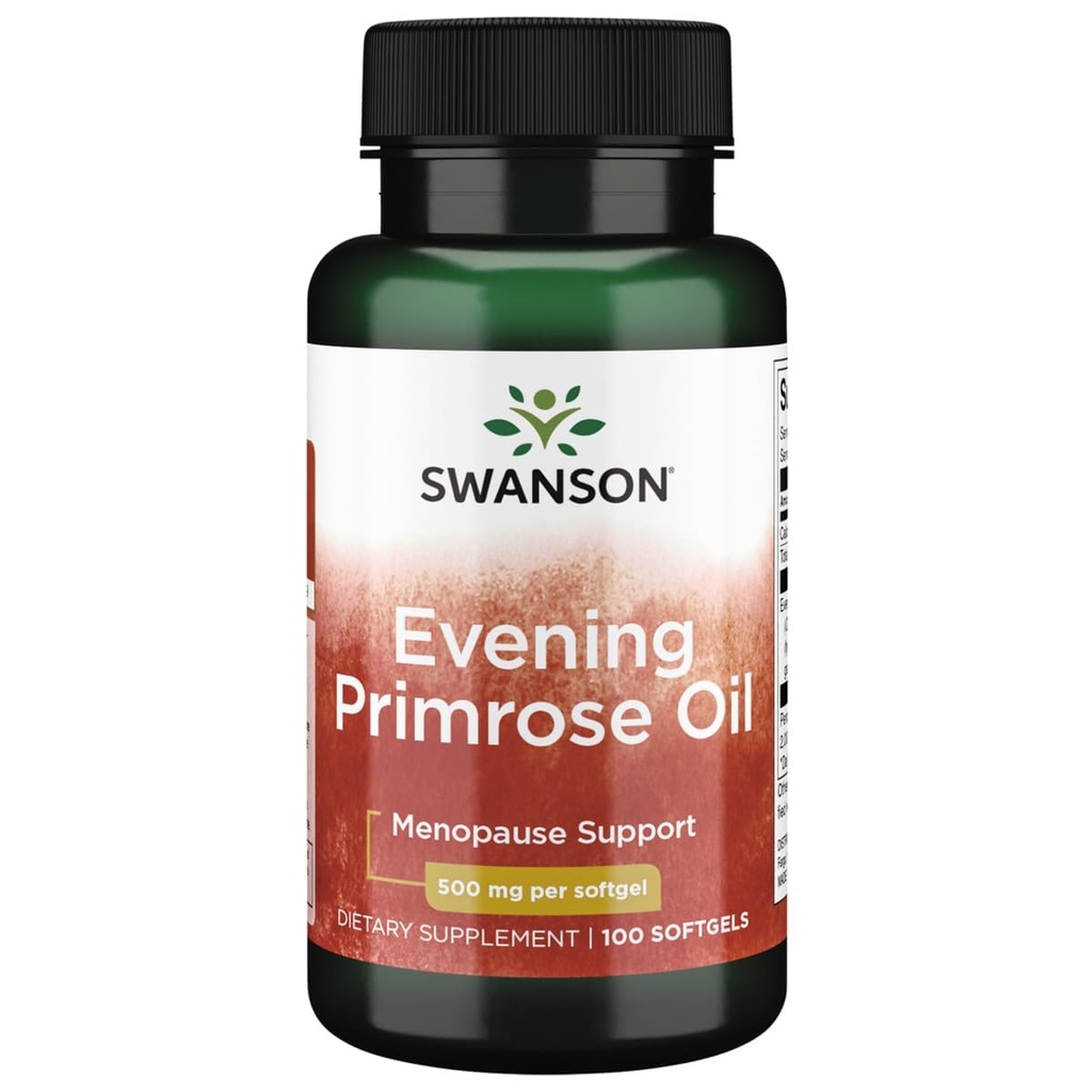 Swanson Evening Primrose Oil (Omegatru) 500 Milligrams 100 Sgels