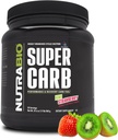 NutraBio Super Carb, kolhydratpulver med Cluster Dextrin & Electrolytes, Advanced Carb Supplement Powder för träningsbränsle, prestanda och muskelåterhämtning, Cyclic Dextrin, Kiwi Strawberry, 30 Sv