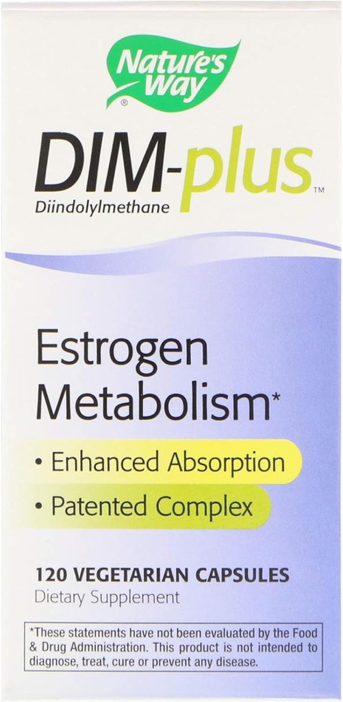 Natury Droga Dim Plus Estrogen Metabolizm, 2 opakowania po 120 ct
