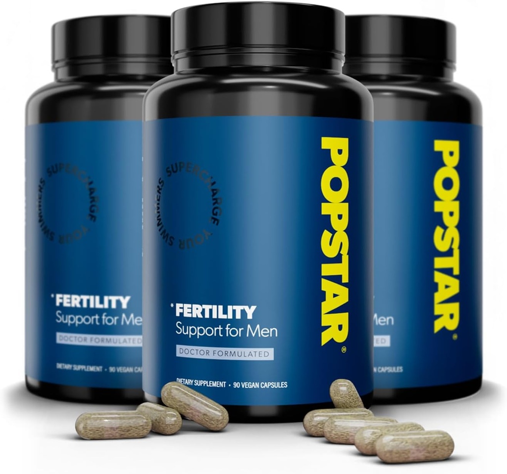 Men üçün Fertility Supplement - Doctor Formulated - Amerika Birləşmiş Ştatları - Men Prenatal Vitaminlər - Kişi Fertility Supplements - Depozit - Count & Motility Activator - 90 Vegan Capsules (3 ay Supply)