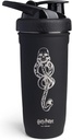 Smartshake Reforce Stainless Steel Harry Potter Dark Mark Logo Shaker Bottle (900 ml / 30 oz) | Light Weight Resistance Sports Shaker Bottle con unha tapa suave | Leakproof, BPA Free & DEHP Free
