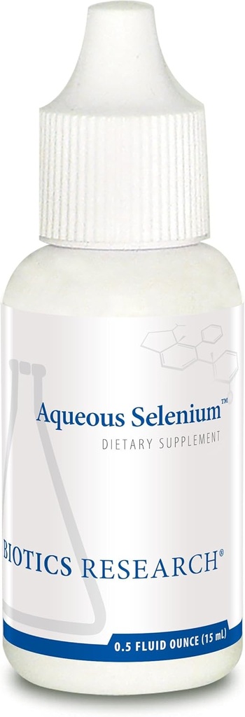 Biotics Research Aqueous Selenium נוזל פורמולה, 95 mcg Selenium Drop, הפונקציה Thyroid Gland, ייצור דנ"א, בריאות קוגניטיבית, חומצה אנטי-חמצן