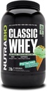 NutraBio Classic Whey Protein Powder- 25G Protein Per Scoop - Full-Spectrum Amino Acid Profil - Brez polnil, umetne barve, konzervansi - (Pistachio Delight, 2 funta)