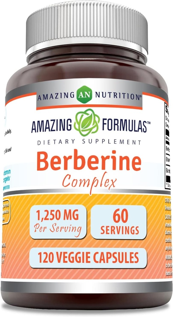 Amazing Formulas Berberine with Bitter Melon & Banaba Extract Complex 