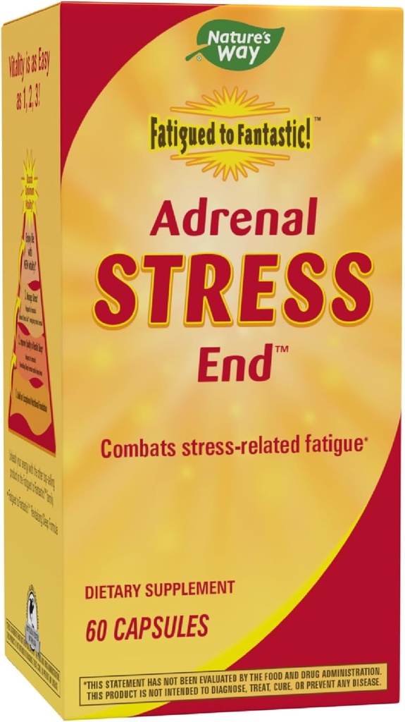 Nature 's Way Fatigued to Fantastic! Adrenal Stress End, Stress- related Fatigue Support *, 60 Count
