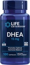 Life Extension DHEA 15 mg – Hormone Balance Supplement, Memory, Muscle Mass and Bone Density Support, Healthy Sex Drive, Gluten-Free, Non-GMO, 100 Capsules