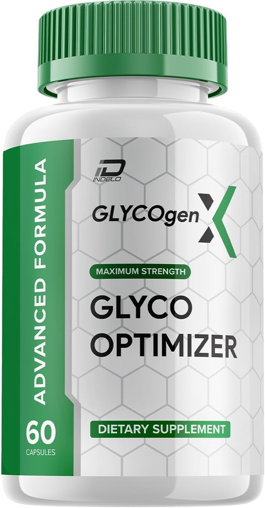 GlycogenX Glyco Optimizer Capsules Supplemento - GlycogenX Optimizer Advanced Formula, Glycogen X Supplement, GlycogenX Booster Recensioni, Massima resistenza Glycogen Supplement (1 pacchetto - 60 capsule)